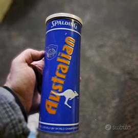 Tubo vintage Spalding Australian WCT con 2 palline
