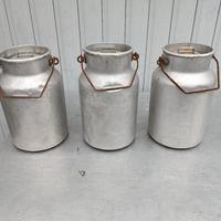 VECCHI BIDONI LATTE, USO ARREDO