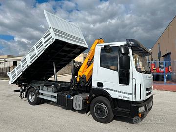 IVECO EUROCARGO 120EL22 GRU COPMA 108.4 RIBALTABIL