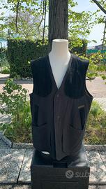 Gilet univers 100% cotone in velluto nero