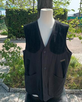 Gilet univers 100% cotone in velluto nero