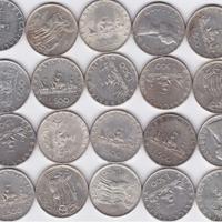 LOTTO 500 lire argento vari anni