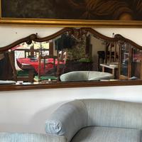 Specchio grande da salotto con cornice in legno