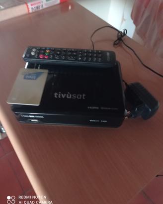 Decoder I-can 3900s + scheda HD gold tivù s