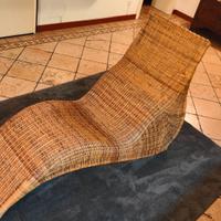 Chaise longue in vimini  IKEA Karlskrona vintage