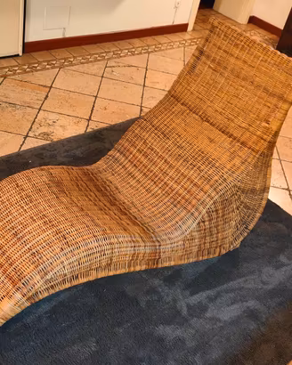 Chaise longue in vimini  IKEA Karlskrona vintage