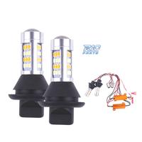 2 LAMPADE DRL BIANCHE FRECCIA A LED BAU15S