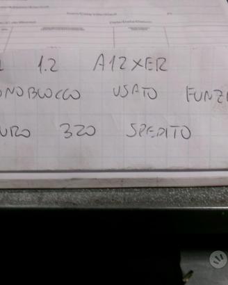 Monoblocco usato funzionante opel 1.2 a12xer