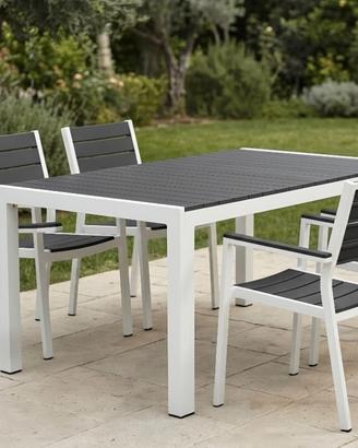 Set"Keter Harmony"– Tavolo + 4 Sedie con Braccioli