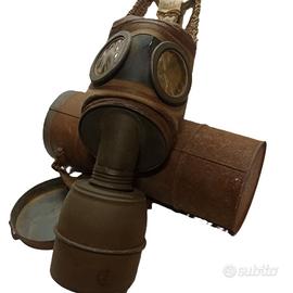 MASCHERA ANTIGAS VINTAGE 1938 2°GM WW2 COMPLETA