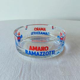 Amaro Ramazzotti posacenere vintage in vetro