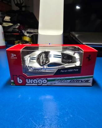 Modellino auto burago ferrari 488 pista