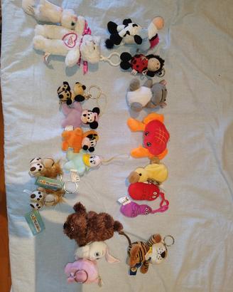 Portachiavi peluche animali e personaggi