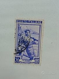 Francobollo 20 lire La Sciabica (Campania) 