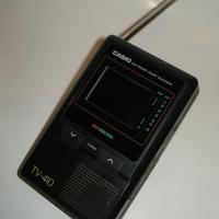 TV LCD vintage CASIO TV-410 (tascabile)