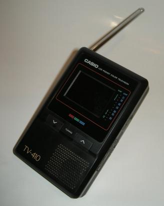 TV LCD vintage CASIO TV-410 (tascabile)
