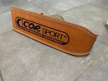 CorSport CINTURA PESI in VERO CUOIO IMBOTTITA
