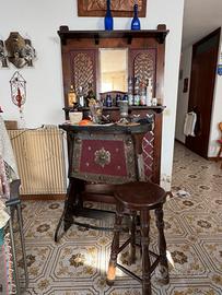 Mobile bar in legno massello - stile rustico