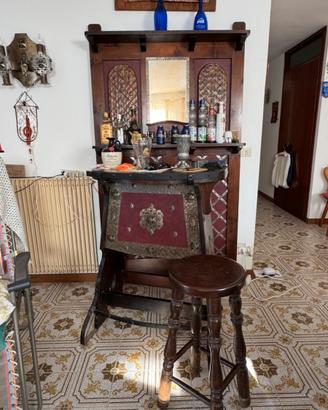 Mobile bar in legno massello - stile rustico