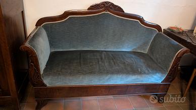 Divano antico a barca '800