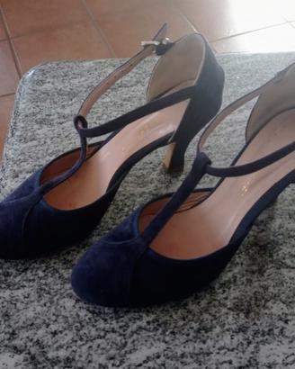 Scarpe eleganti blu da donna, 38
