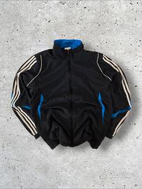 Vintage Track Jacket Black/Blue Size L–Streetwear
