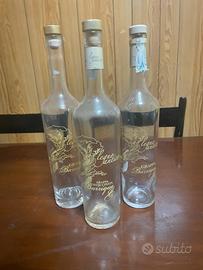 3 Bottiglie vuote Grappa Legno Antico Labadia 70cl