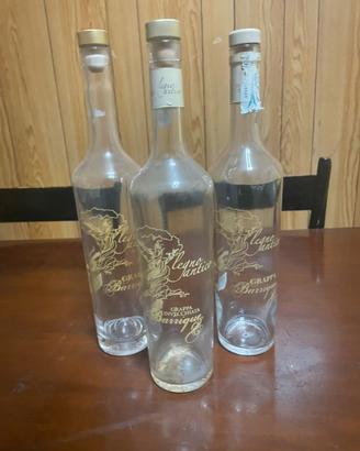 3 Bottiglie vuote Grappa Legno Antico Labadia 70cl