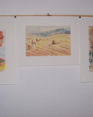 Serigrafie di pitture ad acquerello