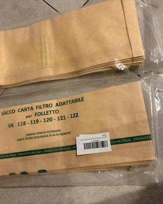 Sacchetti Vorwerk Folletto VK 120 / 122 - Nuovi