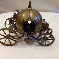 Carrozza di Cenerentola in ottone soprammobile