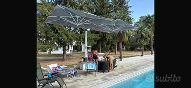 Ombrellone 4 posti gazebo copertura