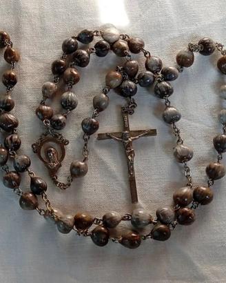 Antico rosario con semi Lacrime di Giobbe 