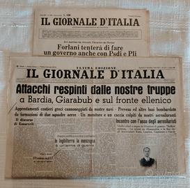 Il Giornale d'Italia 1940 + "Nuova Serie" 1980