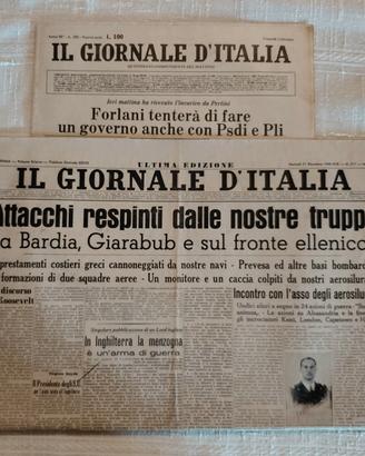 Il Giornale d'Italia 1940 + "Nuova Serie" 1980