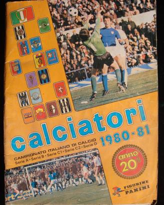 ALBUM FIGURINE PANINI CALCIATORI 1980/81