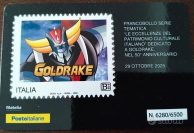 2025 Tessera Filatelica Plastic Card - Goldrake UF