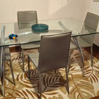 tavolo cristallo Calligaris