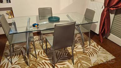 tavolo cristallo Calligaris