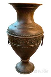 Vaso / Portaombrelli in Metallo Effetto Rame