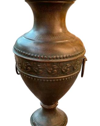 Vaso / Portaombrelli in Metallo Effetto Rame