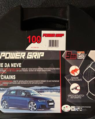 CATENE DA NEVE POWER GRIP 9mm MISURA 100