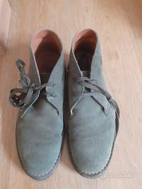 scarpe uomo scamosciato verde n 43