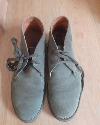 scarpe uomo scamosciato verde n 43