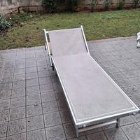 sdraio prendisole  da esterno bianche