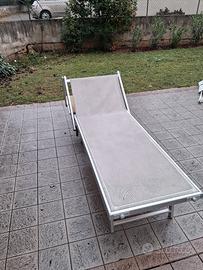 sdraio prendisole  da esterno bianche