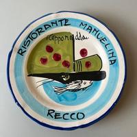Piatto Buon ricordo Manuelina Recco Originale