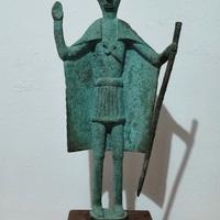 Scultura Bronzetto Nuragico gigante "Capotribù"