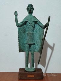 Scultura Bronzetto Nuragico gigante "Capotribù"