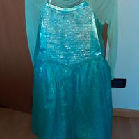 Vestito Elsa originale Disney Store 7/8 anni